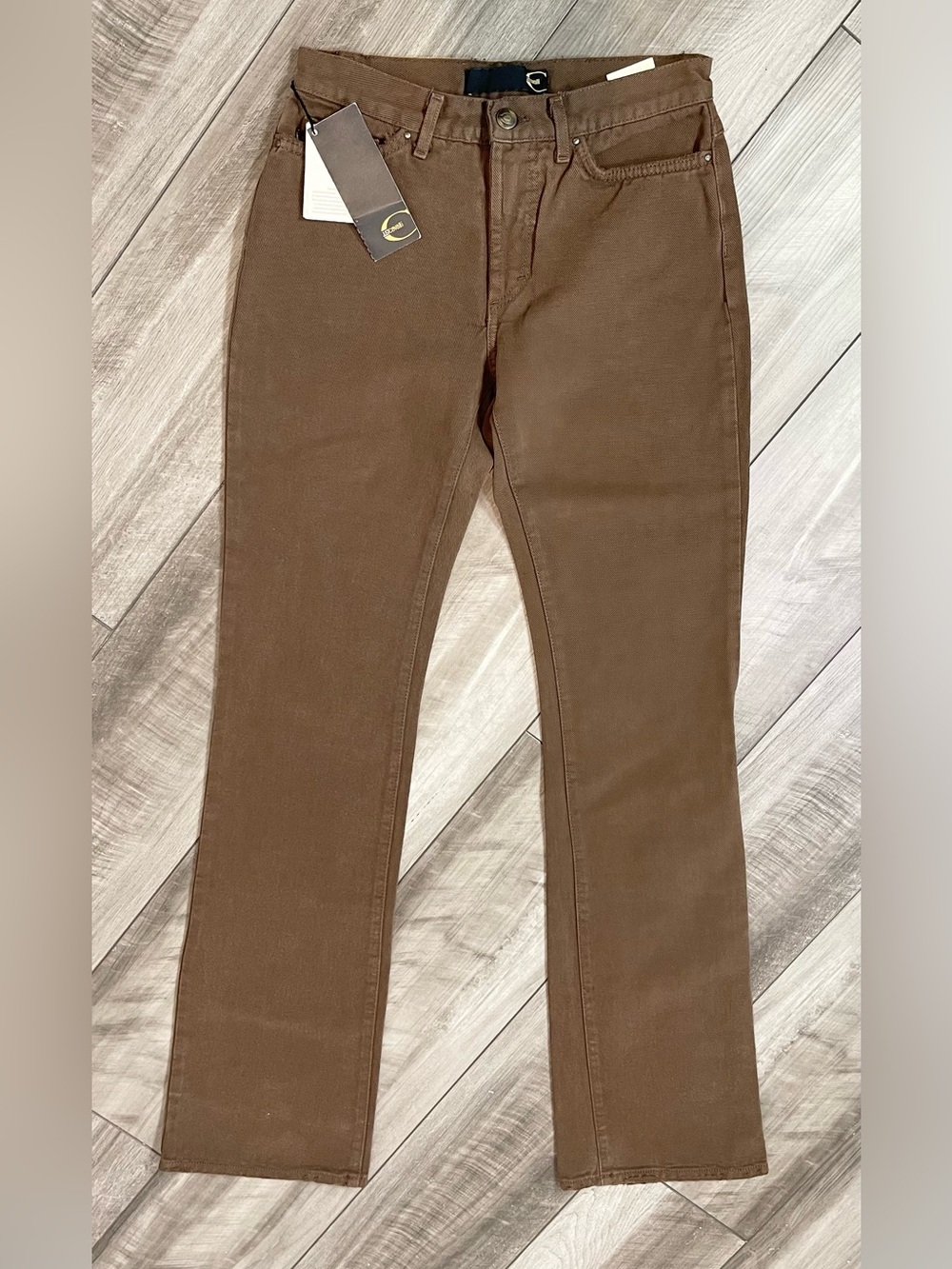 Just Cavalli Men's Slim Straight Jeans in Brown. 26